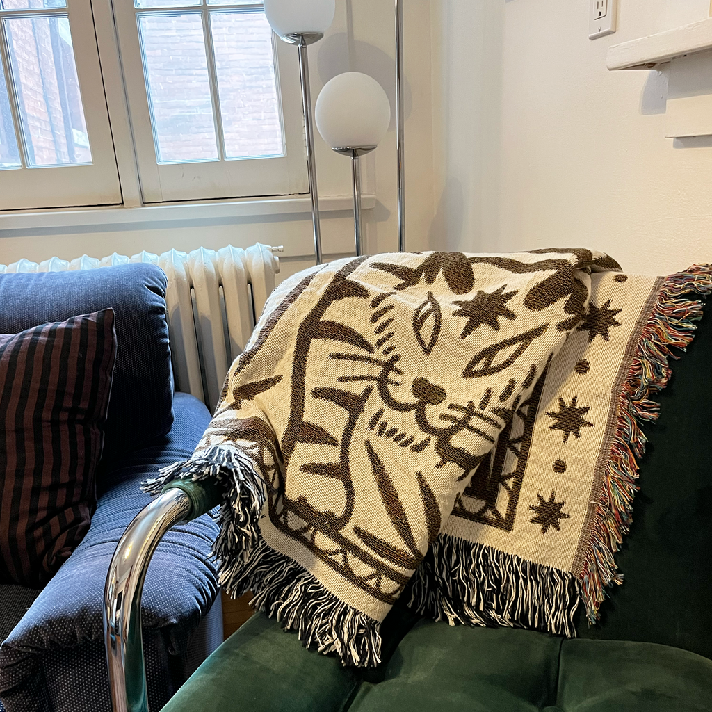 tiger girl blanket