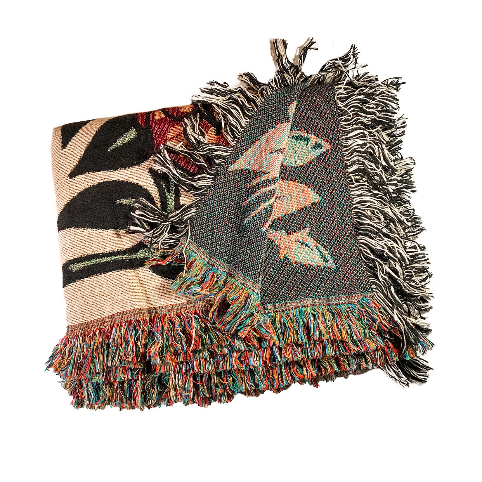 red bloom blanket