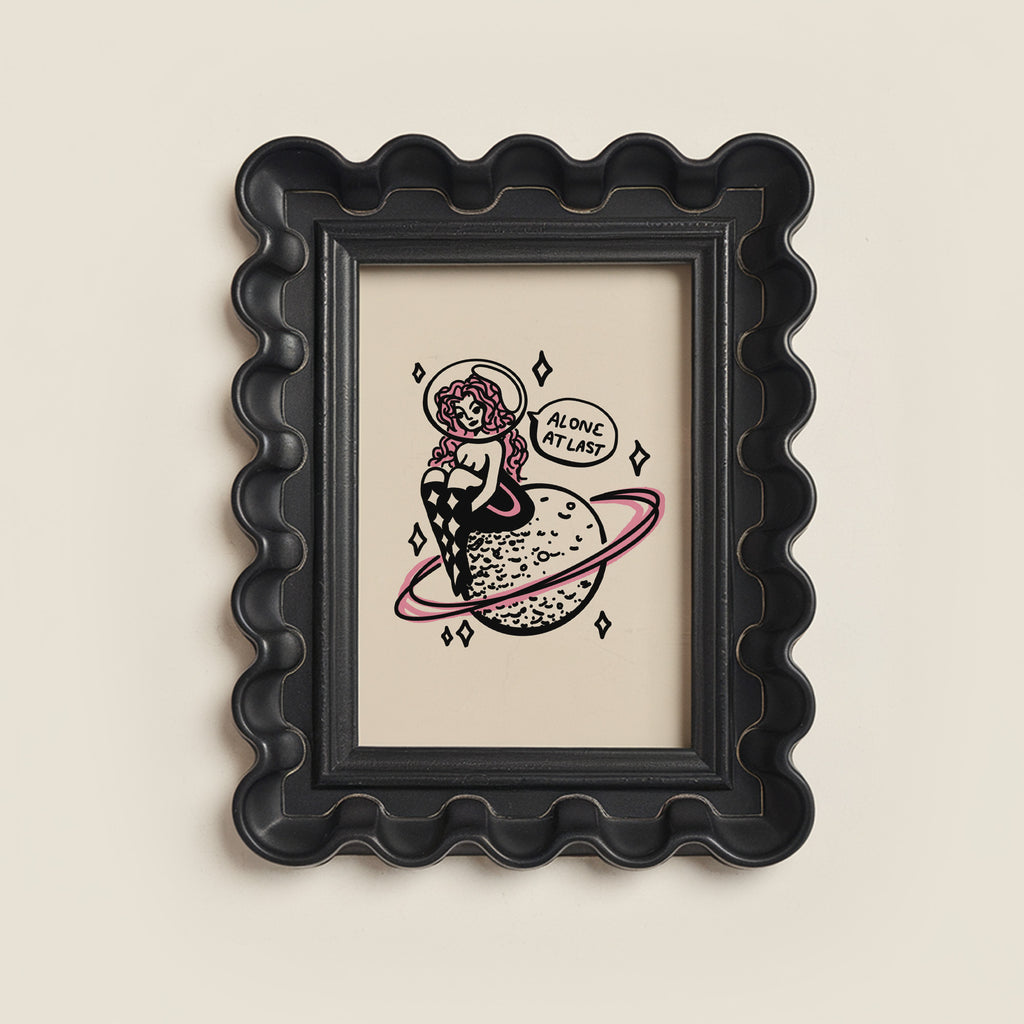 space girl art print