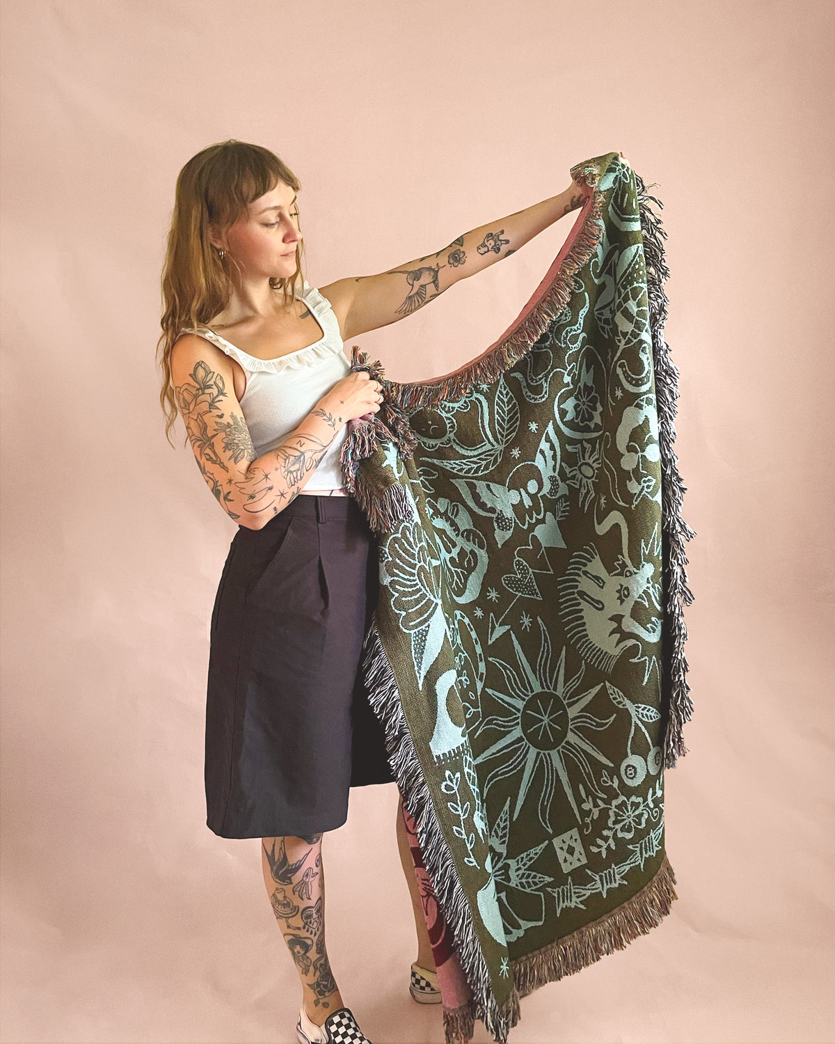 pink trad blanket