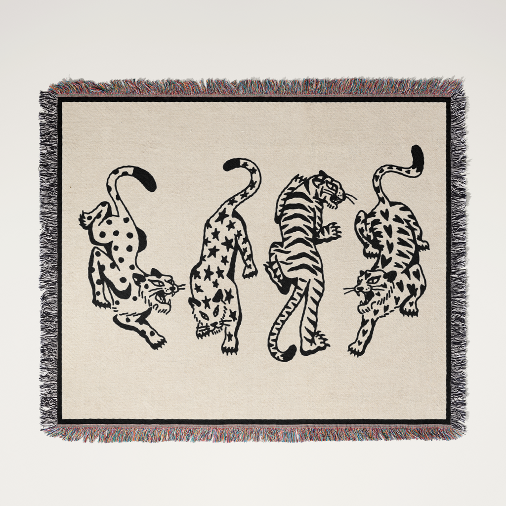 4 cats blanket