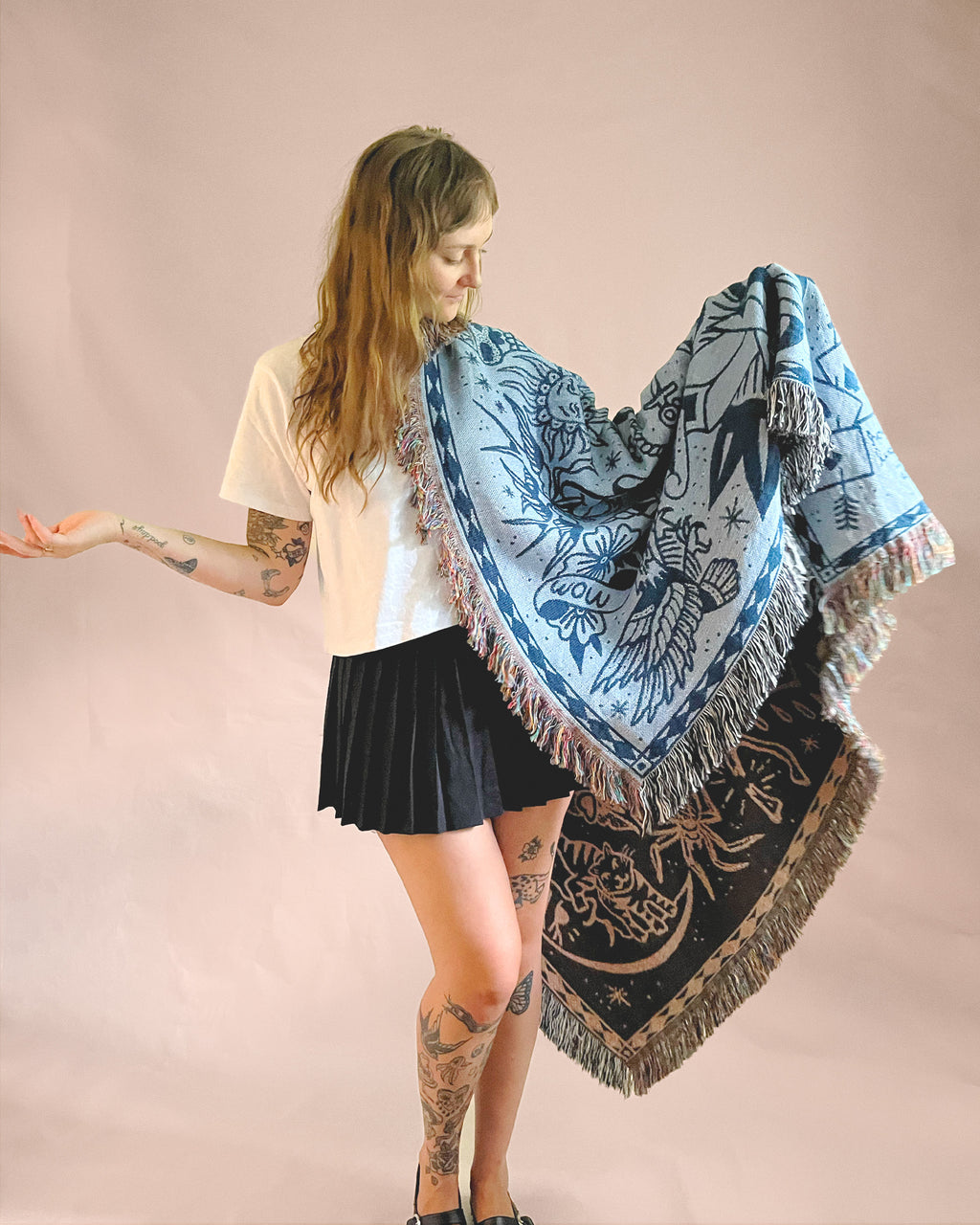 blue trad blanket