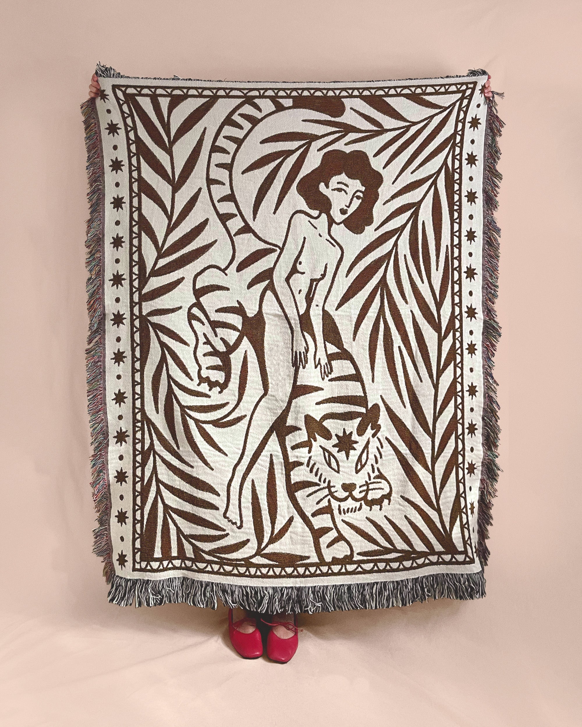 tiger girl blanket