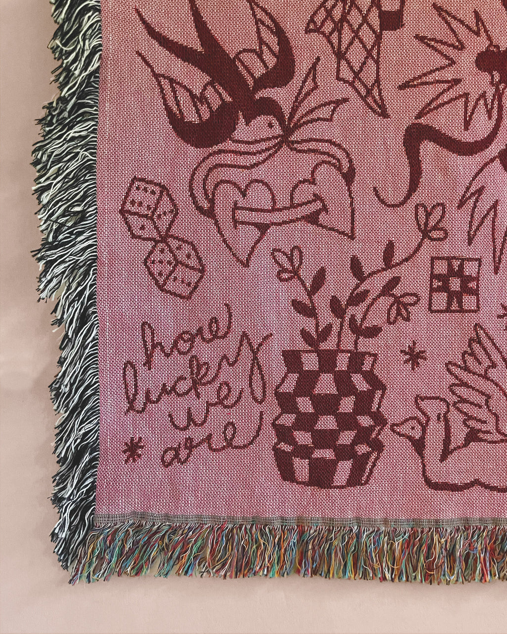 pink trad blanket