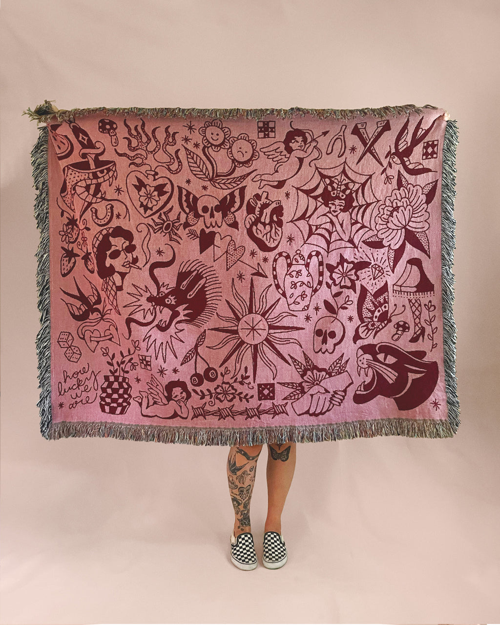 pink trad blanket