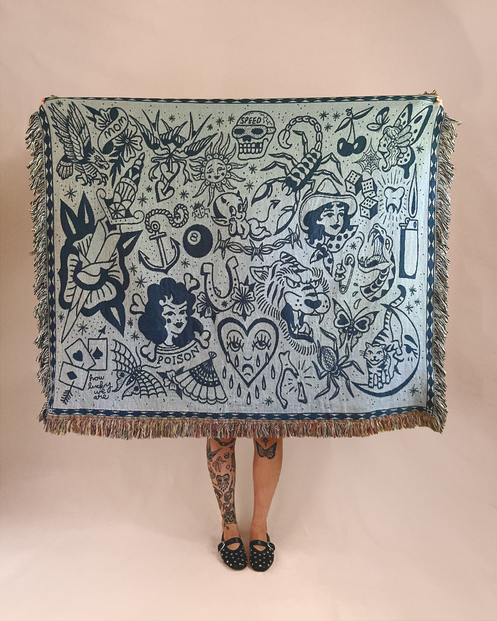 blue trad blanket