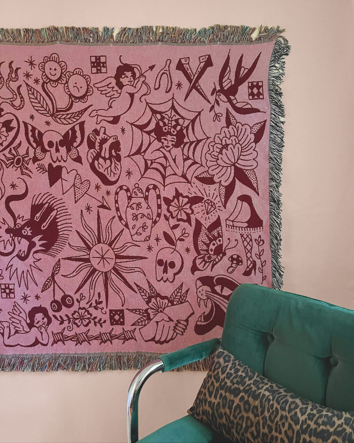 pink trad blanket