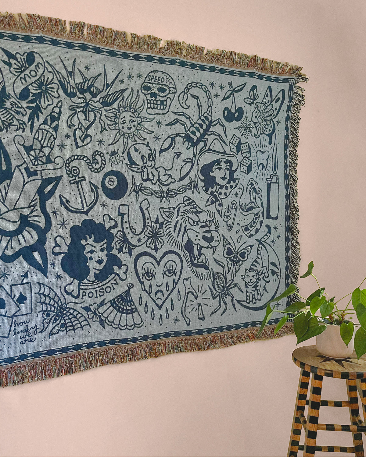 blue trad blanket